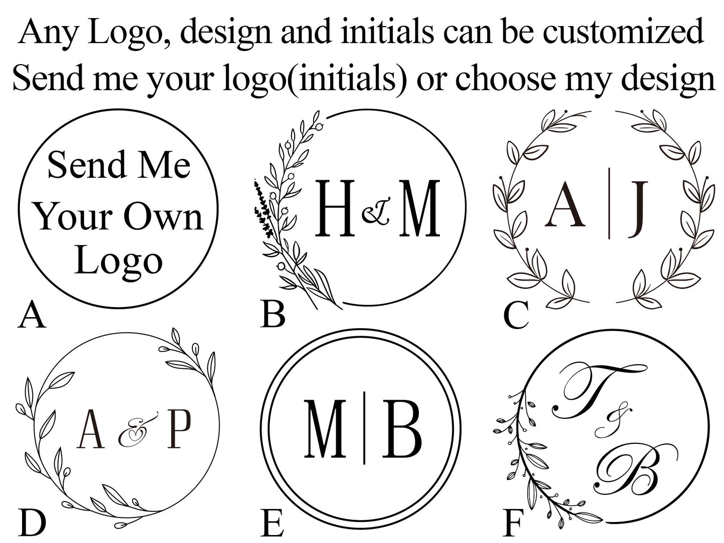 Custom wax seal stamp kit for wedding , Custom wax seal kit , Initial wax seal stamp kit custom , Wedding wax seal stamp kit | OL13 | BK45