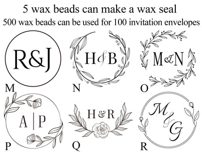 Custom wax seal stamp kit for wedding /gift , Personalized wax seal stamp kit for wedding , Custom wax stamp kit , Wax seal kit for gift | VL39 | CA20