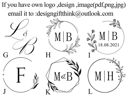 Custom wax seal stamp kit for wedding , Custom wax seal kit , Initial wax seal stamp kit custom , Wedding wax seal stamp kit | OL13 | BK45