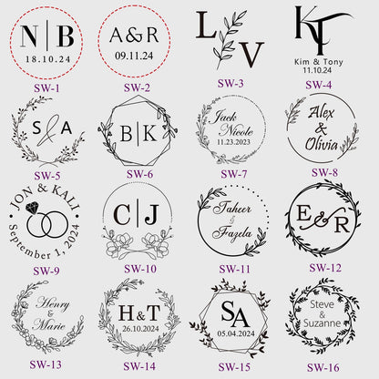 Custom Wax Seal Stickers, Pre-made Wax Seal, Wedding Wax Seal Stickers, Wedding Self-adhesive Wax Seal, Self-Adhesive Wax Seal Stickers