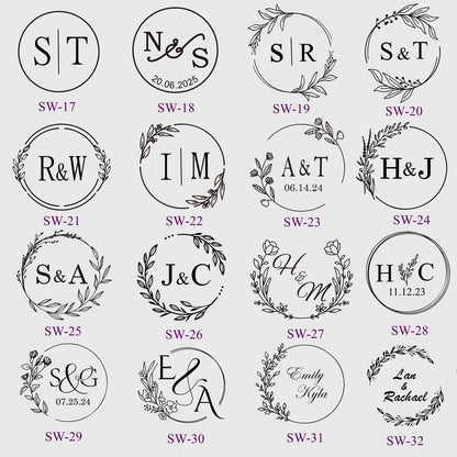 Custom Wax Seal Stickers, Pre-made Wax Seal, Wedding Wax Seal Stickers, Wedding Self-adhesive Wax Seal, Self-Adhesive Wax Seal Stickers