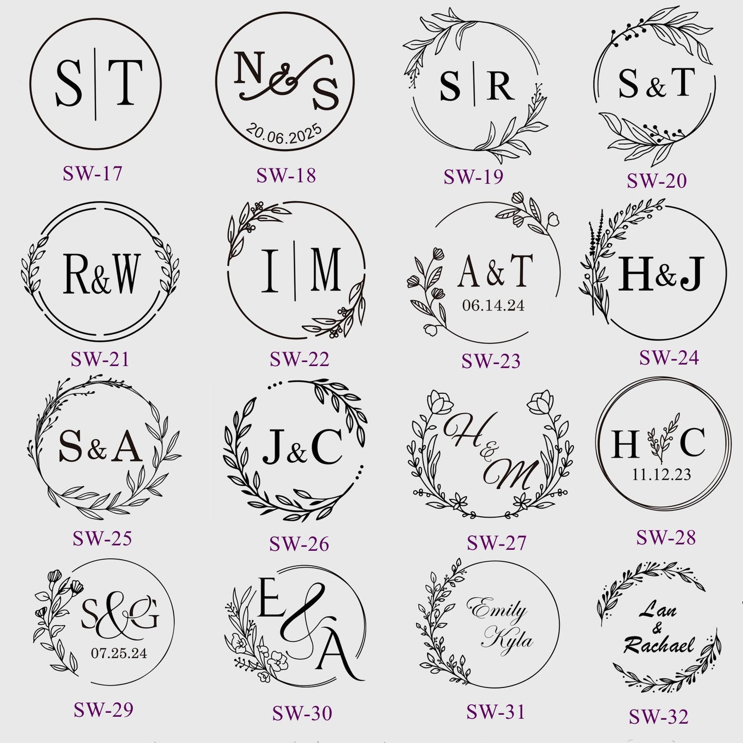 Custom Wax Seals, Custom Self-Adhesive Wax Seals, Custom Wedding Wax Seal Stickers, Wedding Invitation Wax Seal Stickers, Pre-made Wax Seals