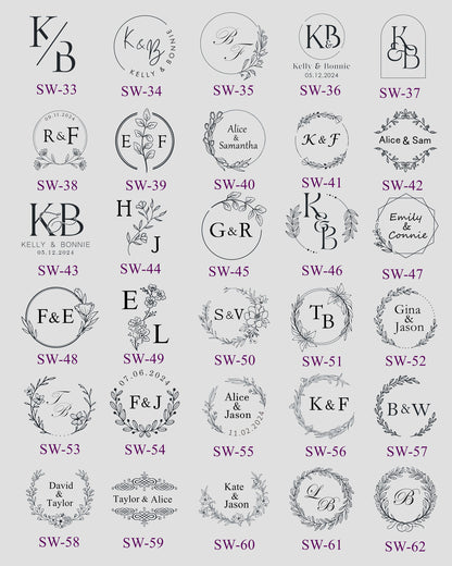 Custom Wax Seal Stickers, Pre-made Wax Seal, Wedding Wax Seal Stickers, Wedding Self-adhesive Wax Seal, Self-Adhesive Wax Seal Stickers