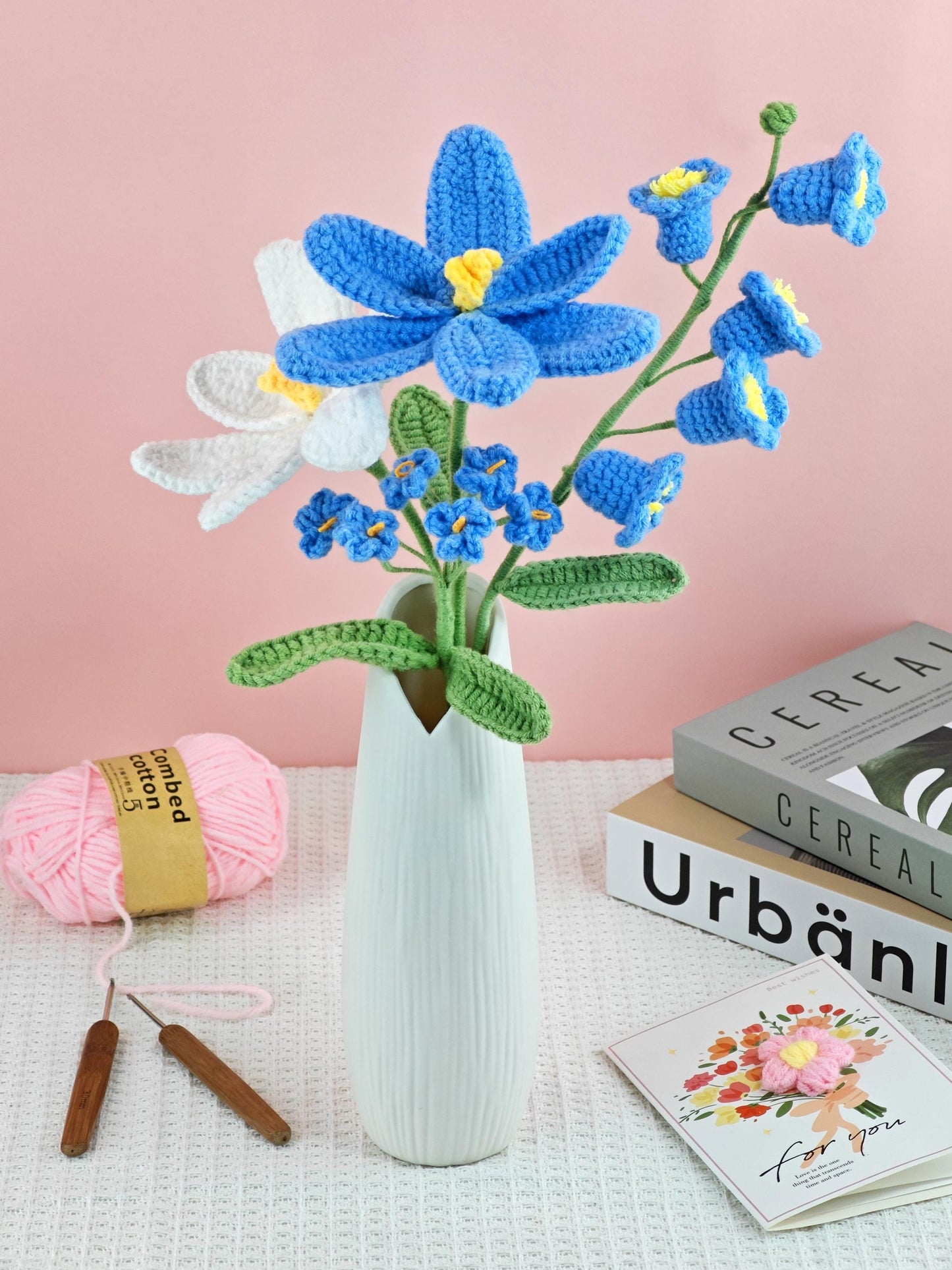 Crochet Tulip Bouquet, Handmade Crochet Flowers, Forever Flower, Gift for Her, Mothers Day, Birthday Gift, Anniversary Gift, Thank You Gift