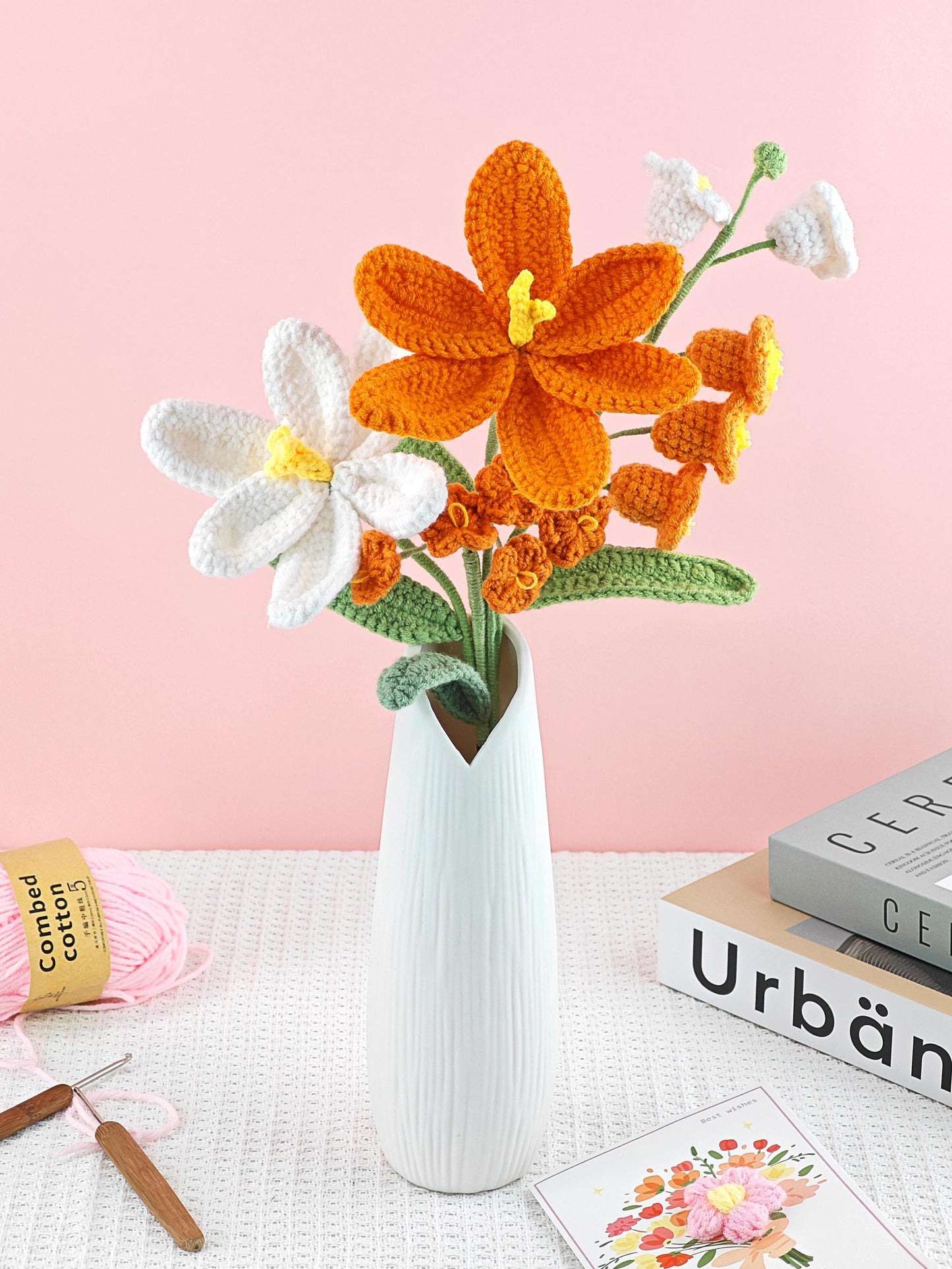 Crochet Tulip Bouquet, Handmade Crochet Flowers, Forever Flower, Gift for Her, Mothers Day, Birthday Gift, Anniversary Gift, Thank You Gift