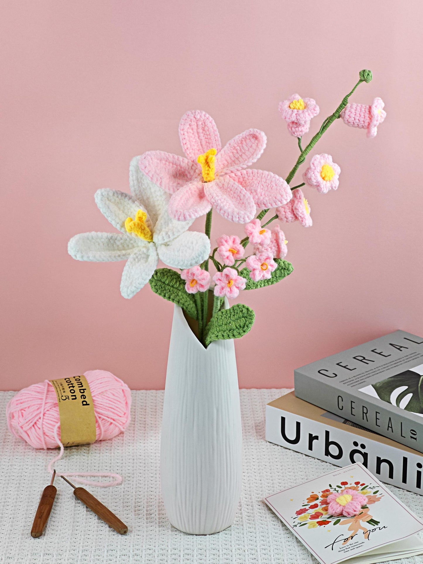 Crochet Tulip Bouquet, Handmade Crochet Flowers, Forever Flower, Gift for Her, Mothers Day, Birthday Gift, Anniversary Gift, Thank You Gift