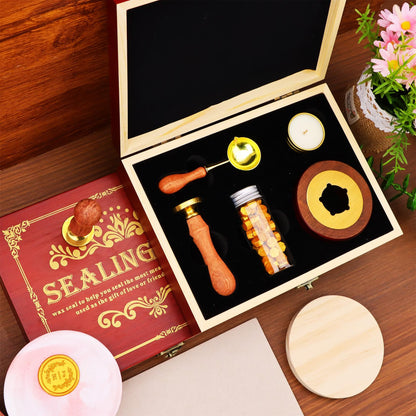 Custom wax seal stamp kit for wedding invitation , Personalized wax stamp kit for gift , Wax seal kit , Initial wax seal stamp custom | CU50 | IW19