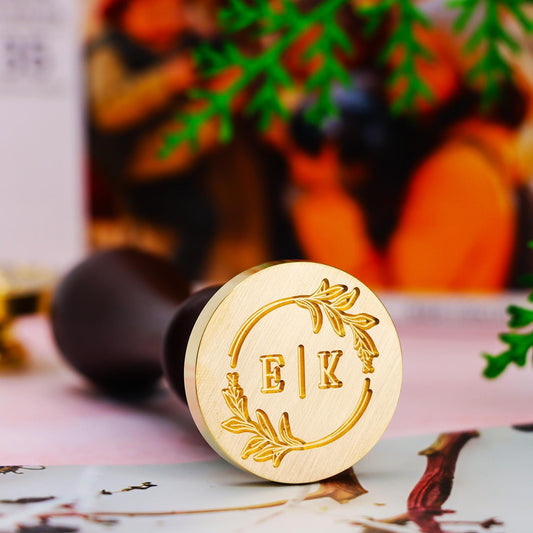 Custom Wax Seal Stamp Kit, Custom Monogram Initial Wax Seal Stamp Kit, Personalized Letter Wax Stamp Seal Kit, Customized Wax Seal Kit | OT74 | GR25