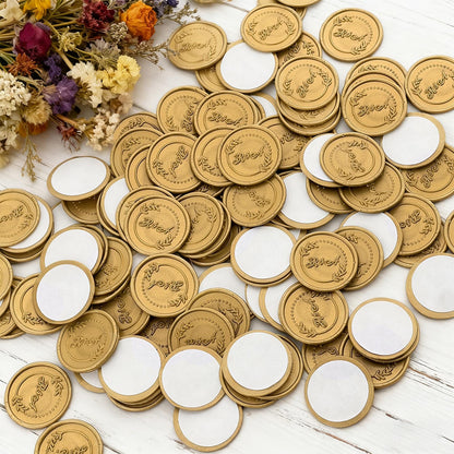 Custom Wedding Invitation Self-Adhesive Wax Seals, Personalized Wax Seal Stickers, Wedding Invitation