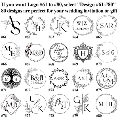 Custom wax seal stamp kit for wedding invitation , Custom wax seal kit , Custom wax stamp kit for gift , Wedding wax seal custom | EU69 | KJ85