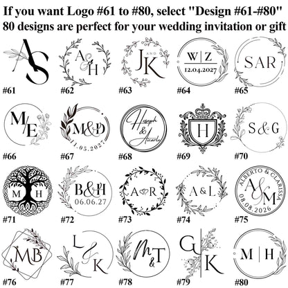Custom wax seal stamp kit for wedding invitation , Custom wax stamp kit for gift , Wax seal kit , Initial wax seal stamp custom for gift | LV48 | JG25