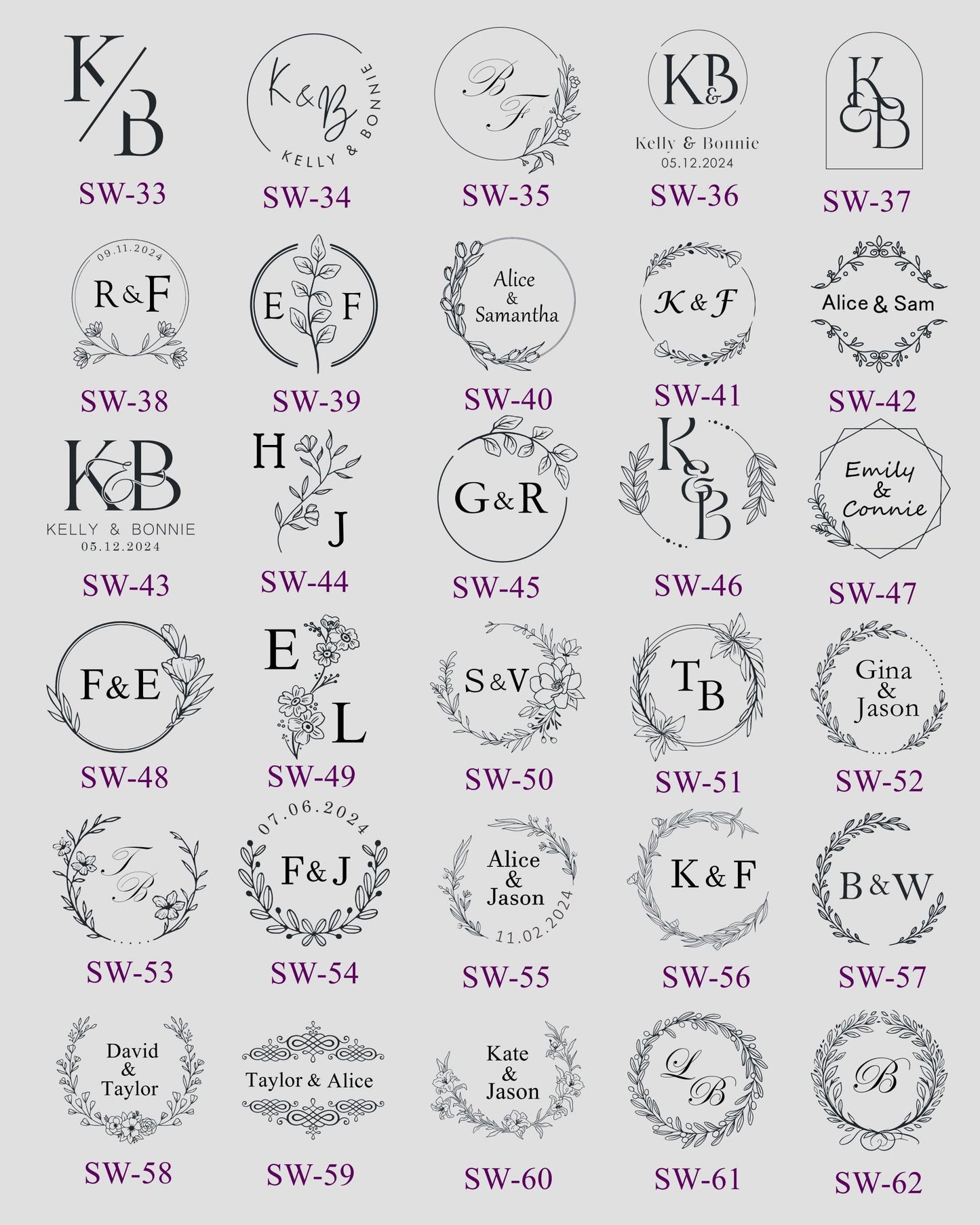 Custom Wax Seal Stickers, Handmade Self-Adhesive Wax Seals, Wedding invitation Wax Seals Stickers, Initials Self-Adhesive Stick Wax Seals